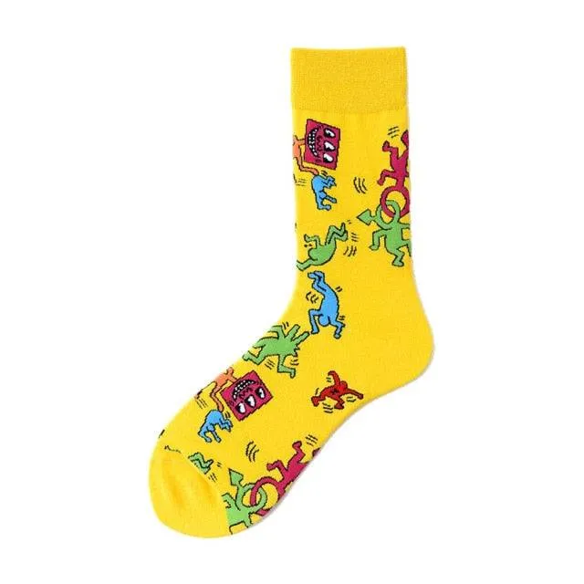 Novelty Socks Happy Socks Fun and Colorful for Men and Women FREE SHIPPING