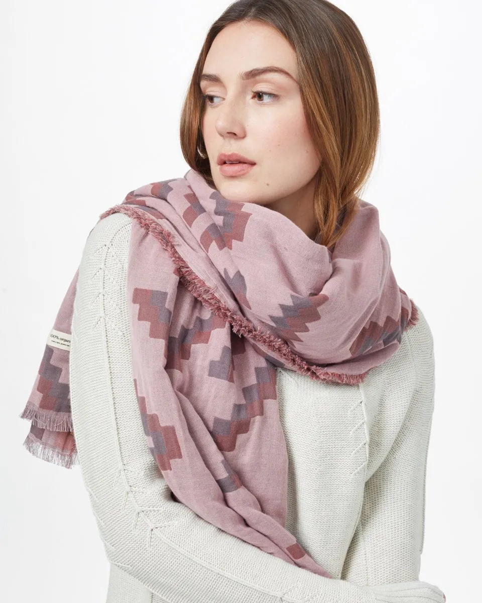 Organic Cotton Sumatra Blanket Scarf