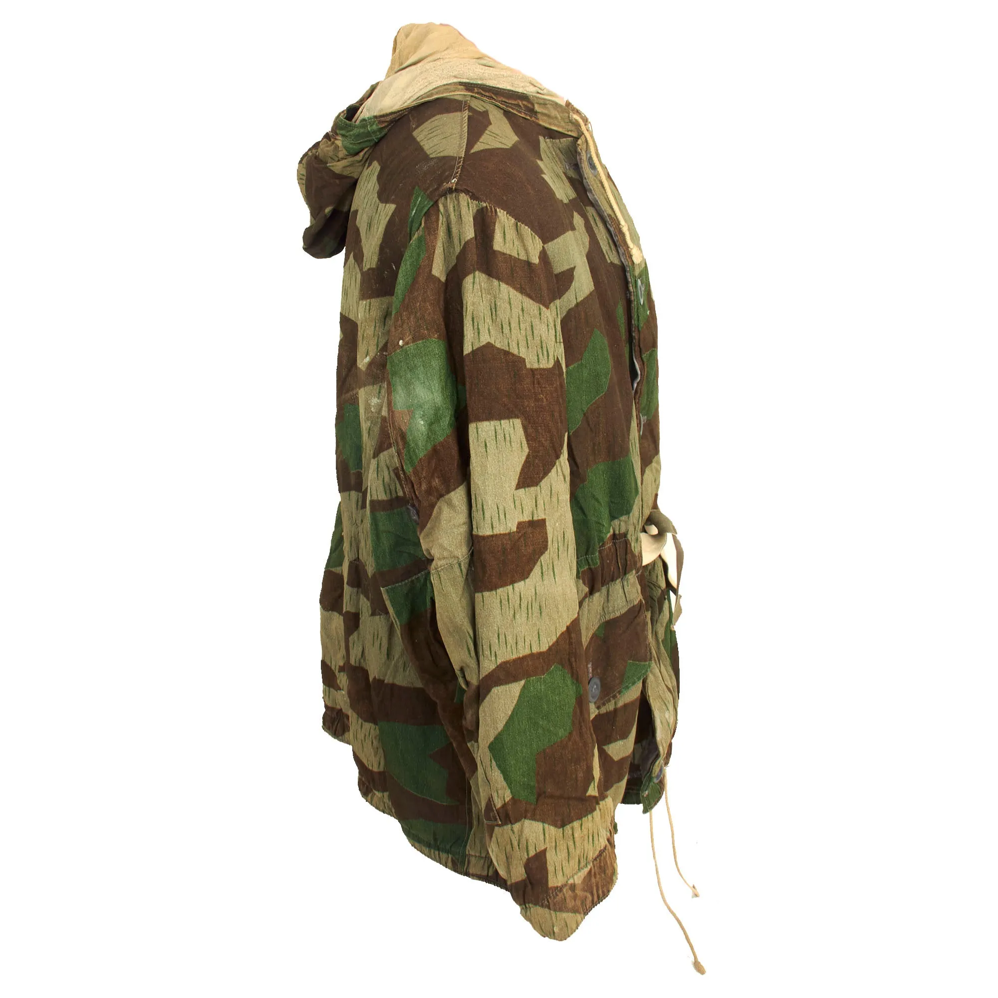 Original German WWII Splinter “B” Camouflage Pattern Winter Parka - Non-Reversible