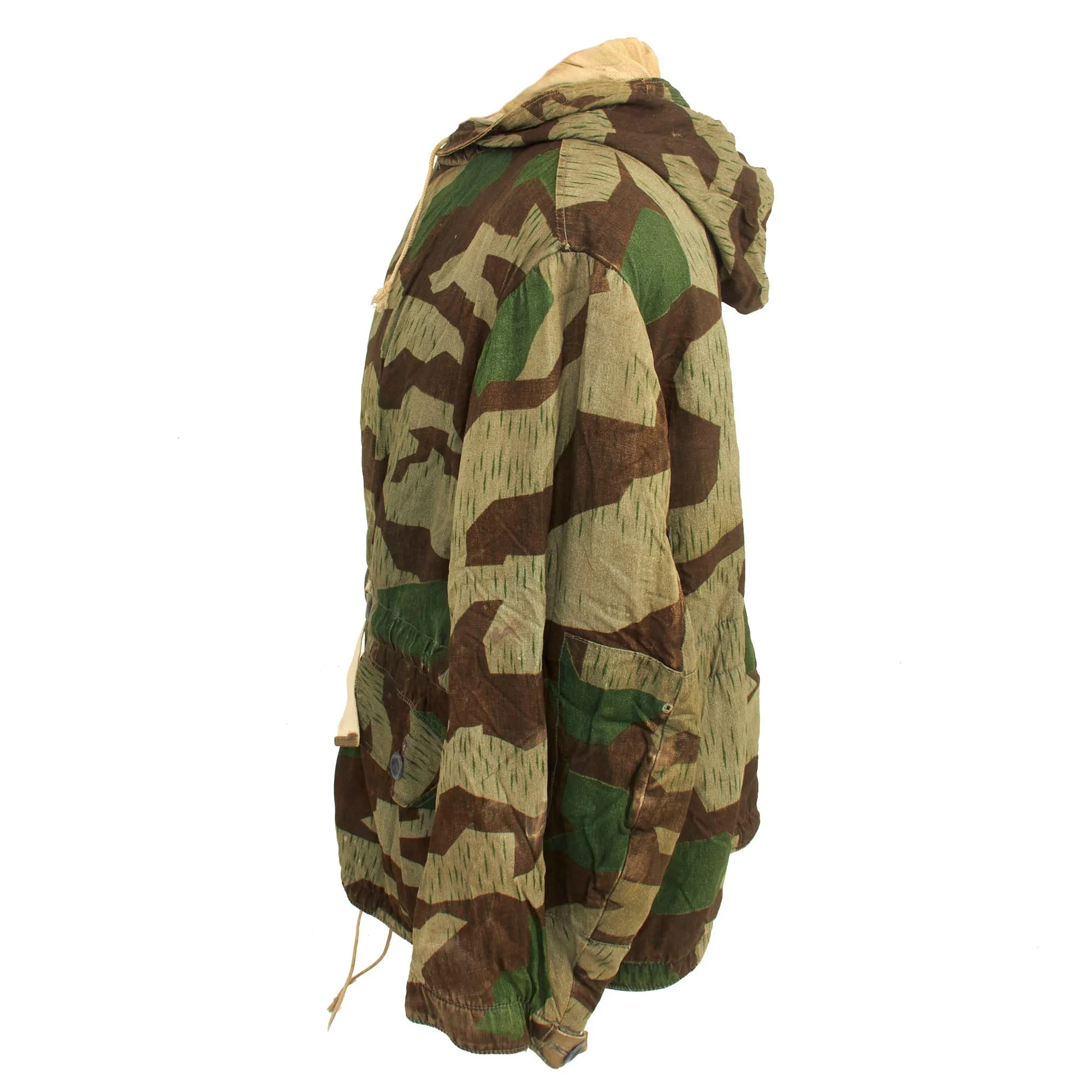 Original German WWII Splinter “B” Camouflage Pattern Winter Parka - Non-Reversible