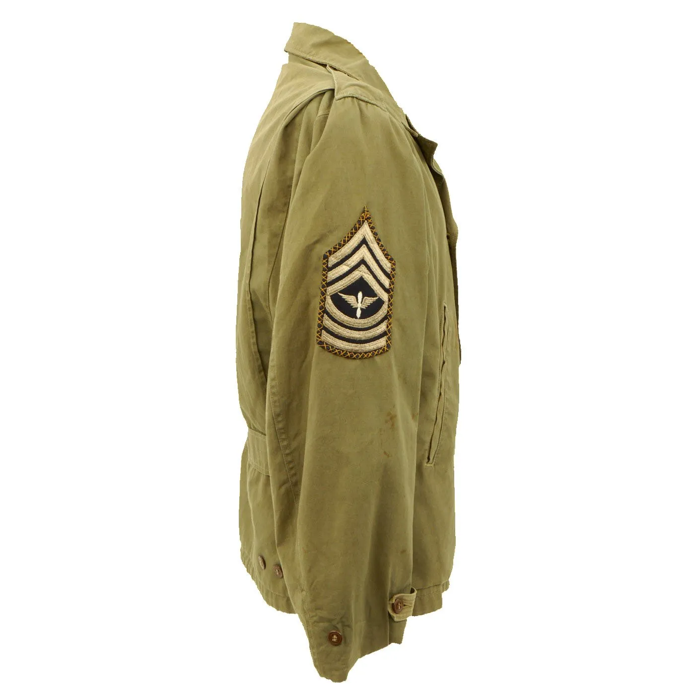 Original U.S. WWII 18th Air Force Ghost Division Patched M41 Jacket