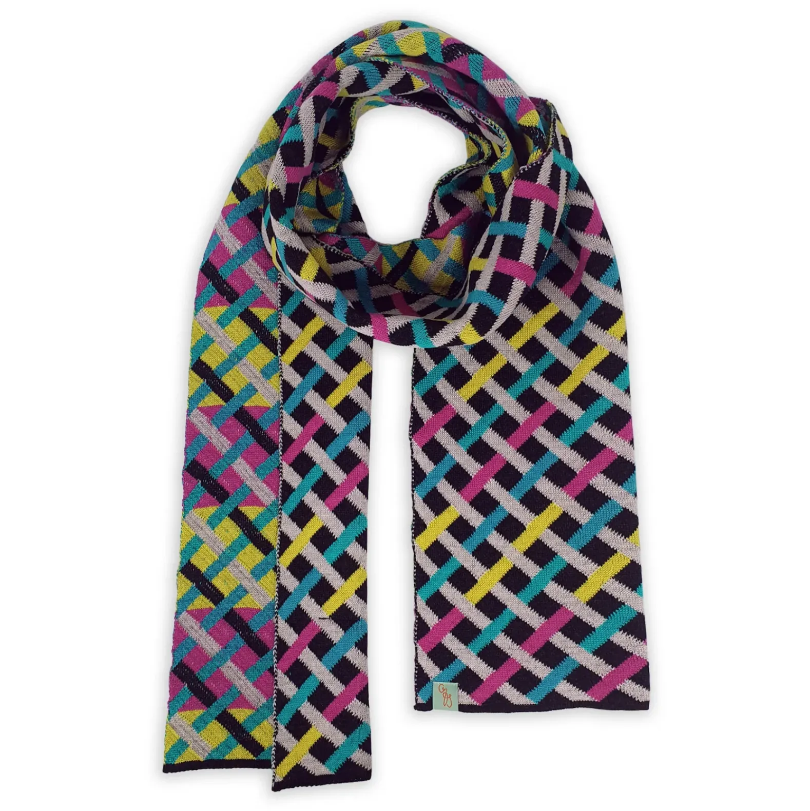 Otto & Spike Threaded Extra Fine Merino Wool Scarf