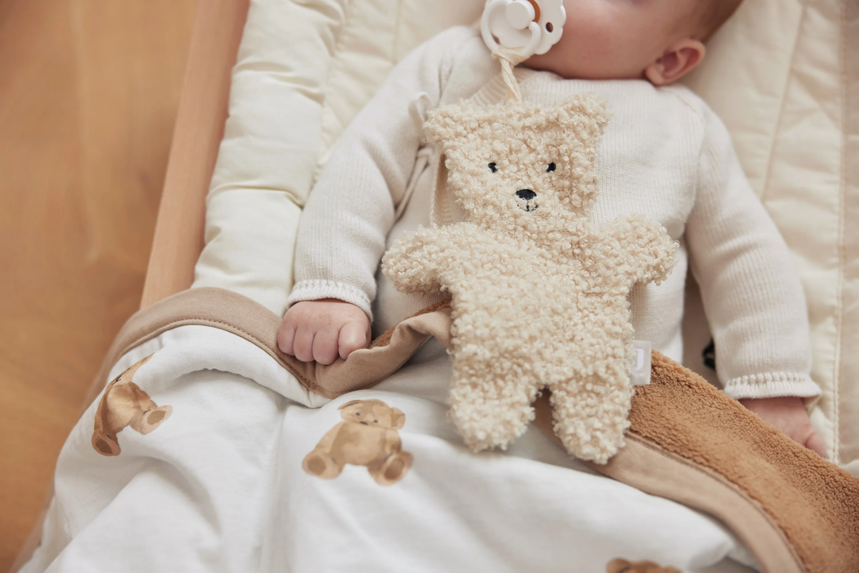 Pacifier Cloth - Teddy Bear - Naturel