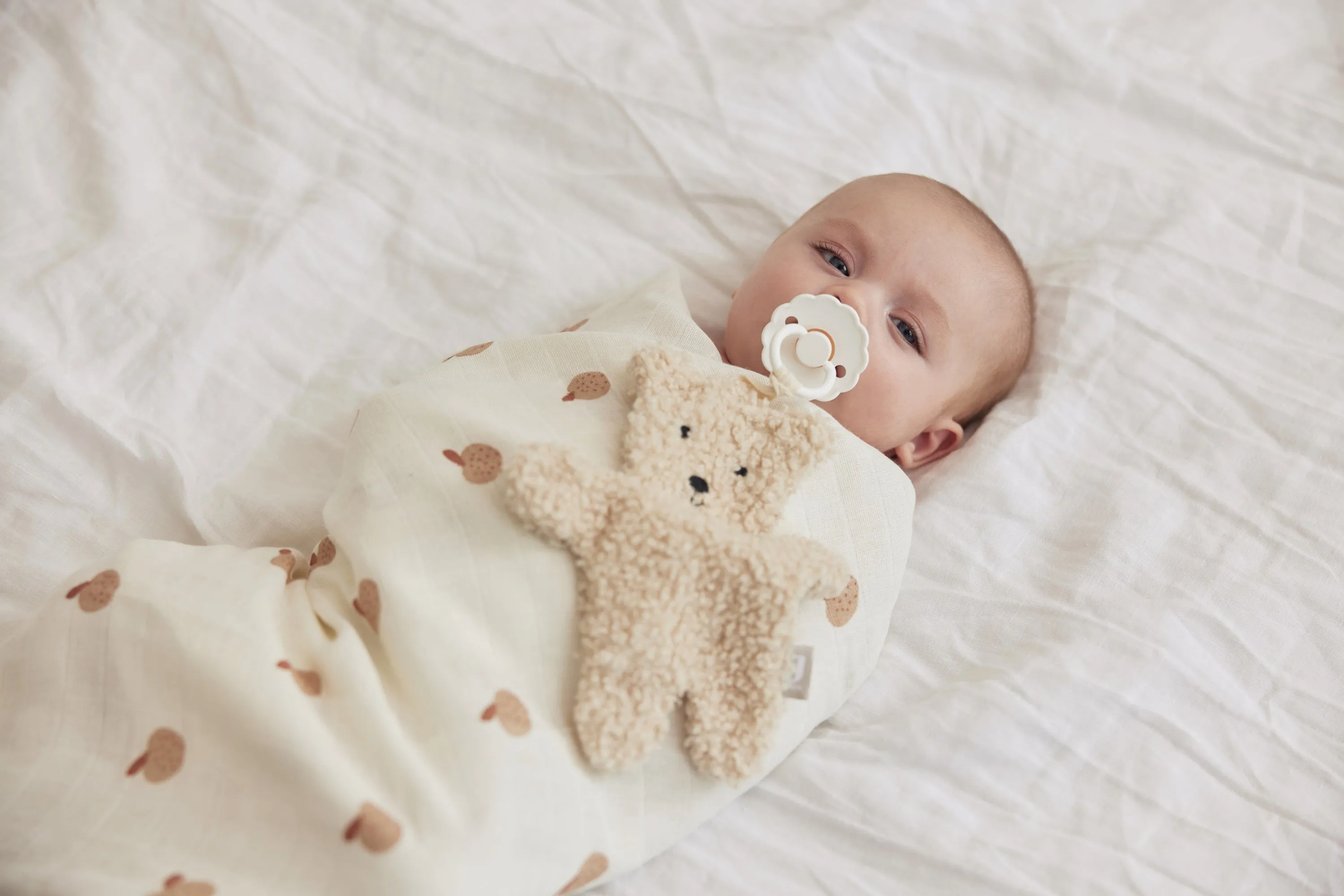 Pacifier Cloth - Teddy Bear - Naturel