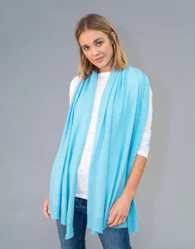 Pashmina Scarf in Light Aqua