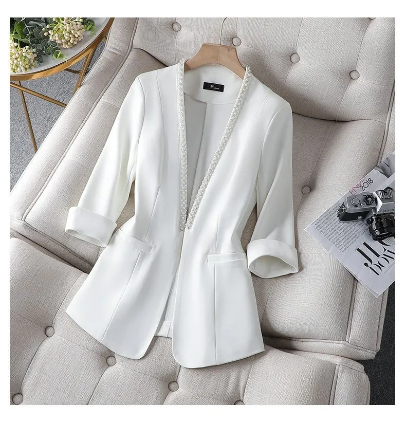 Plus Size Women's Thin Suit Jacket