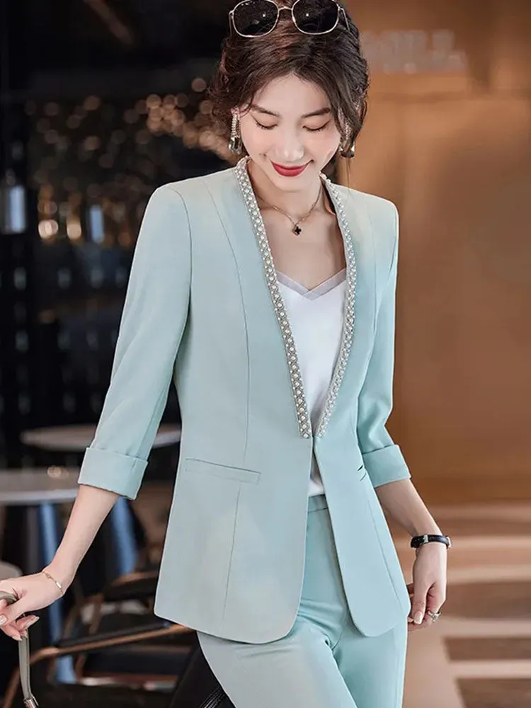 Plus Size Women's Thin Suit Jacket