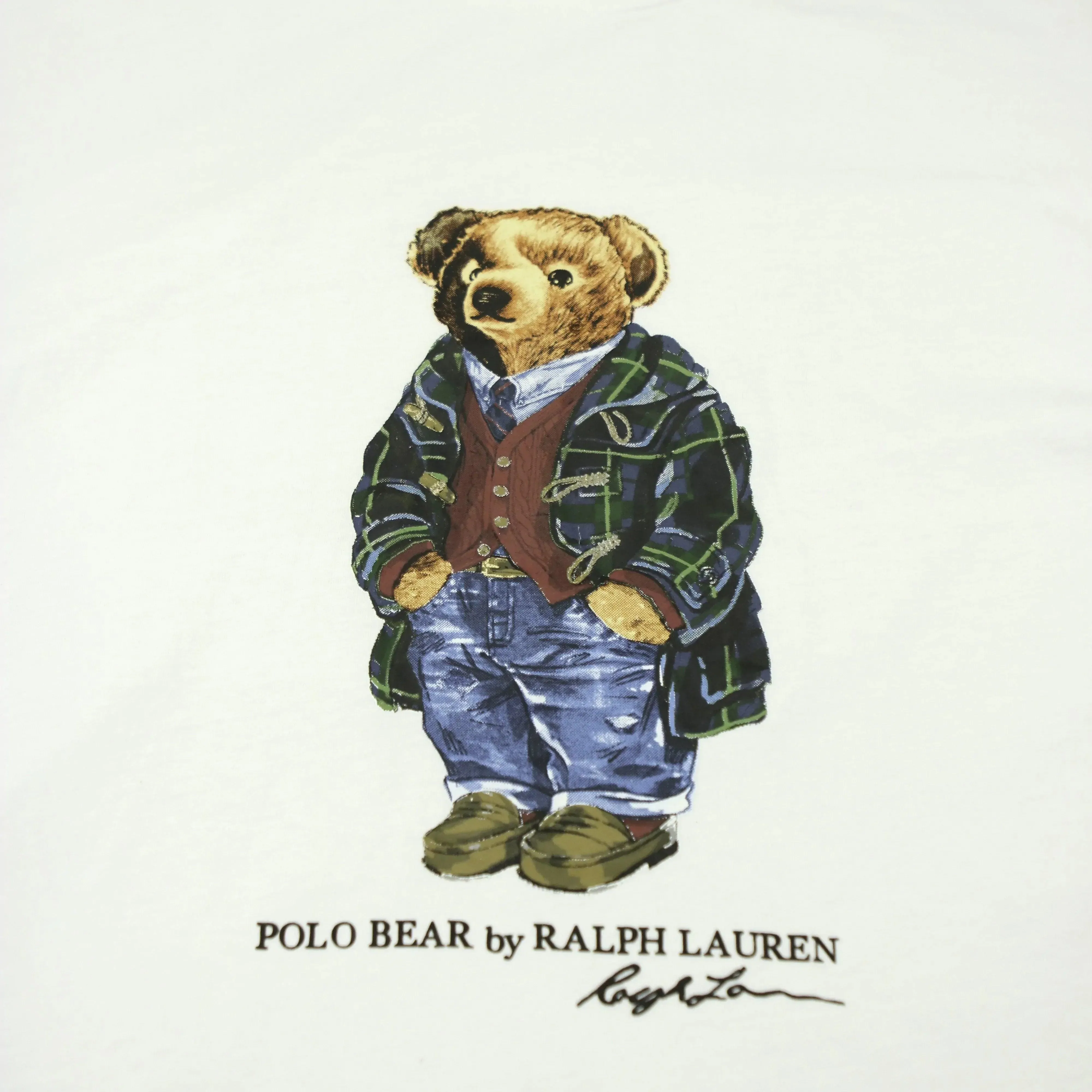 POLO RALPH LAUREN DUFFLE COAT BEAR TEE (XXL)  (L)