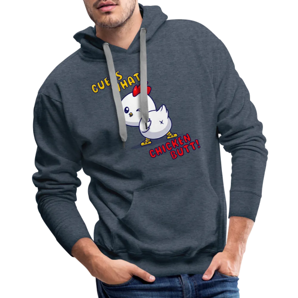 Premium "Guess What? Chicken Butt!" Hoodie - Funny Graphic Pullover for Men and Women