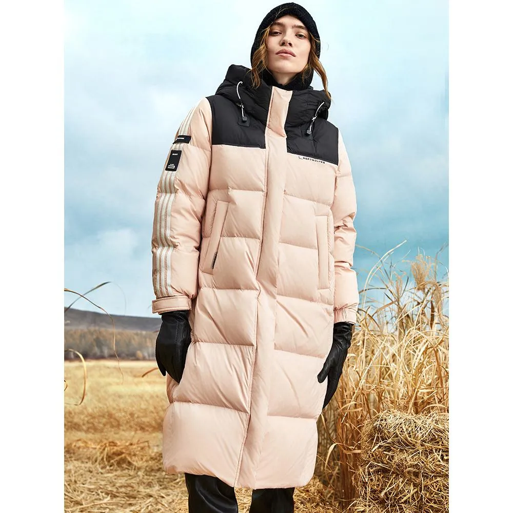 Quilted Puffa Thickened Calf-Length Down Coat