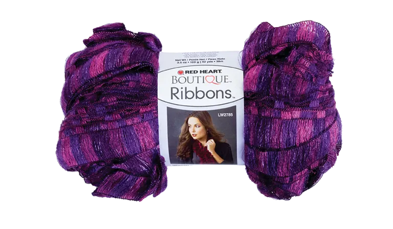 Red Heart Boutique Ribbons Yarn - Discontinued shades