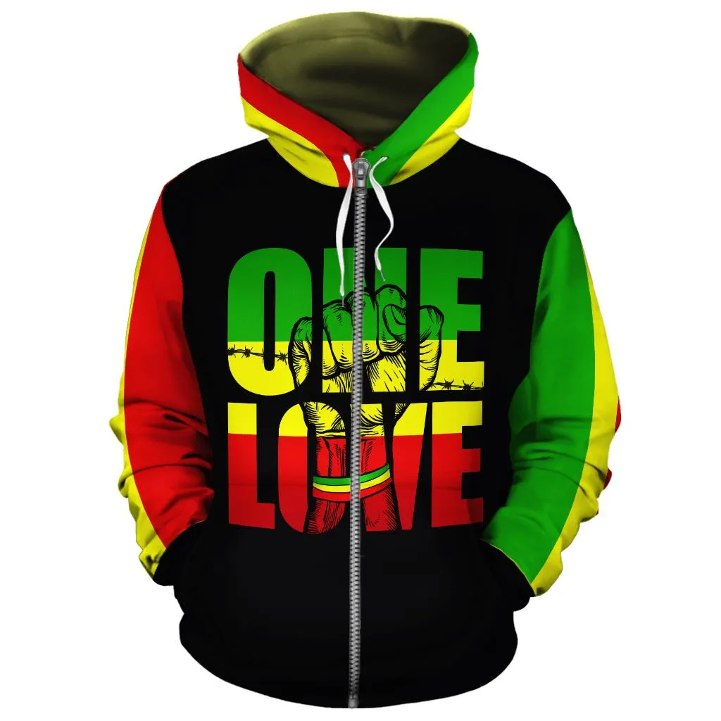 Reggae One Love All-over Hoodie