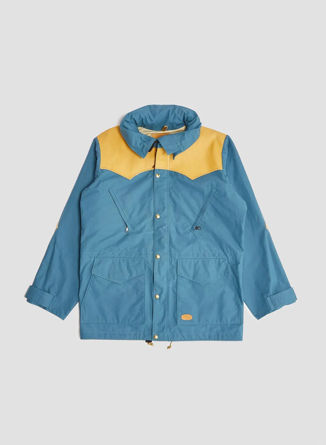 Rocky Mountain Featherbed x Nigel Cabourn Mountain Parka Dry Wax in Blue