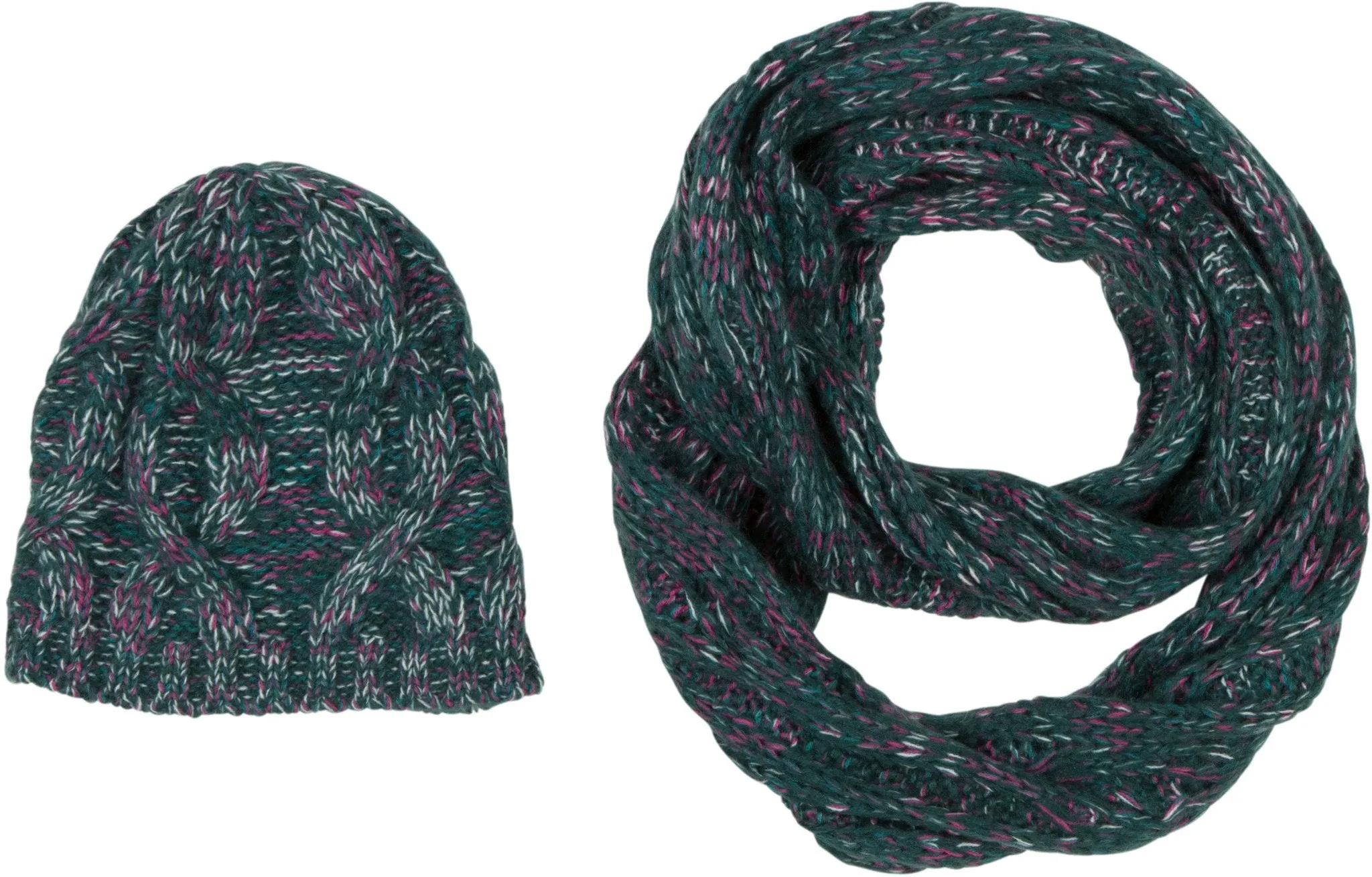 Sakkas Sprinkles Knit Infinity Scarf & Hat Set