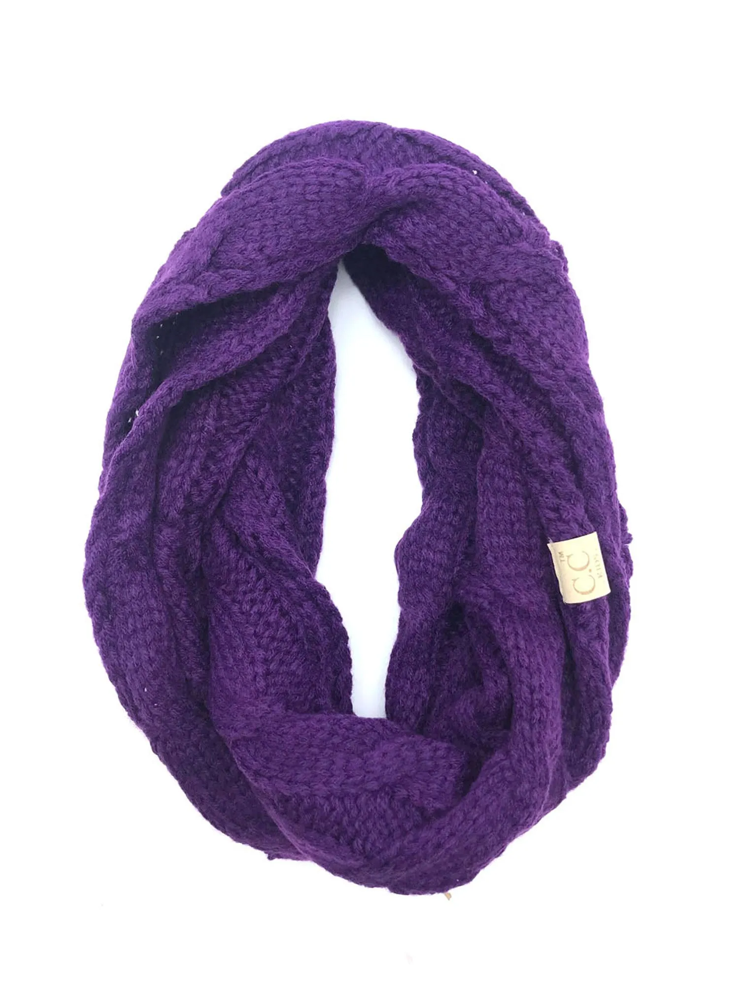 SF-800-KIDS DARK PURPLE INFINITY SCARF