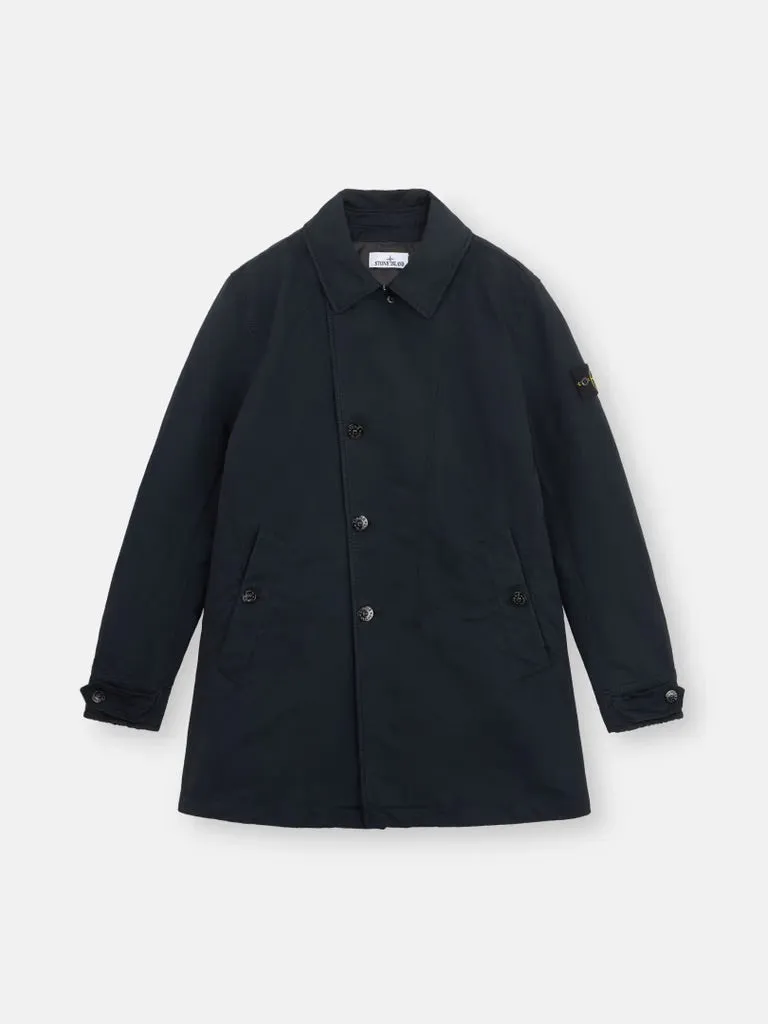 Short Trench Coat with Anti-Drop David-TC - Navy Blue