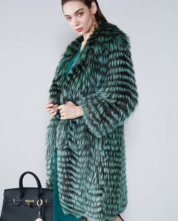 Silver Fox Fur Coat