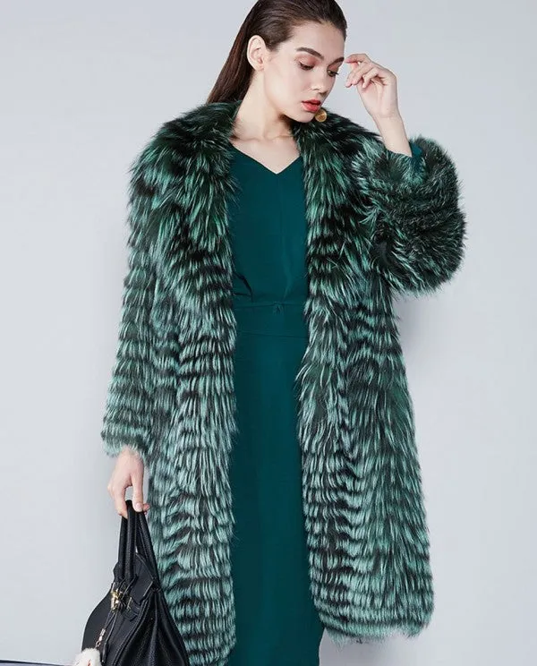 Silver Fox Fur Coat