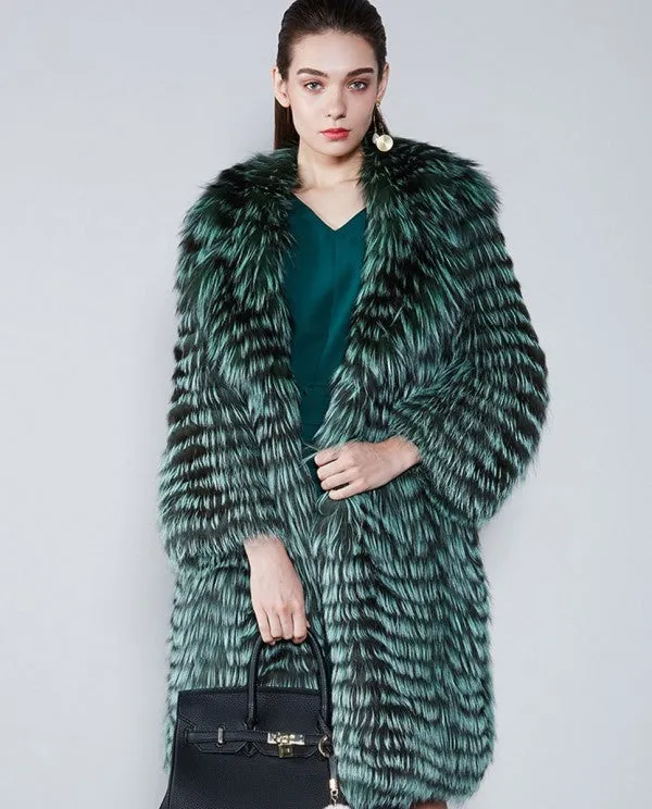 Silver Fox Fur Coat