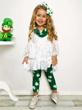 St. Paddy's Lace Tunic and Legging Set