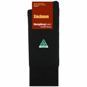 Stockman Work Socks in Black - Aussie Made