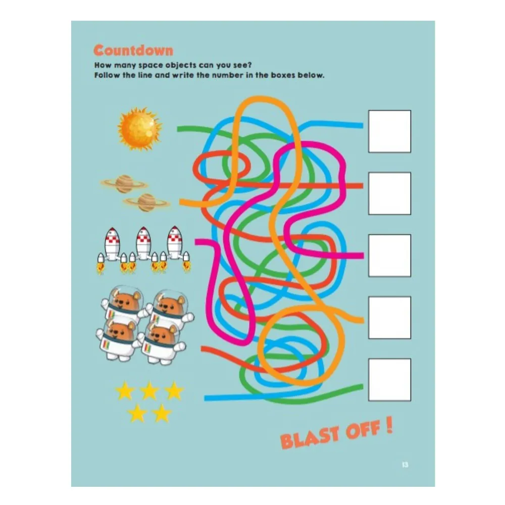 Ted's Space Adventures Sticker Activity Book