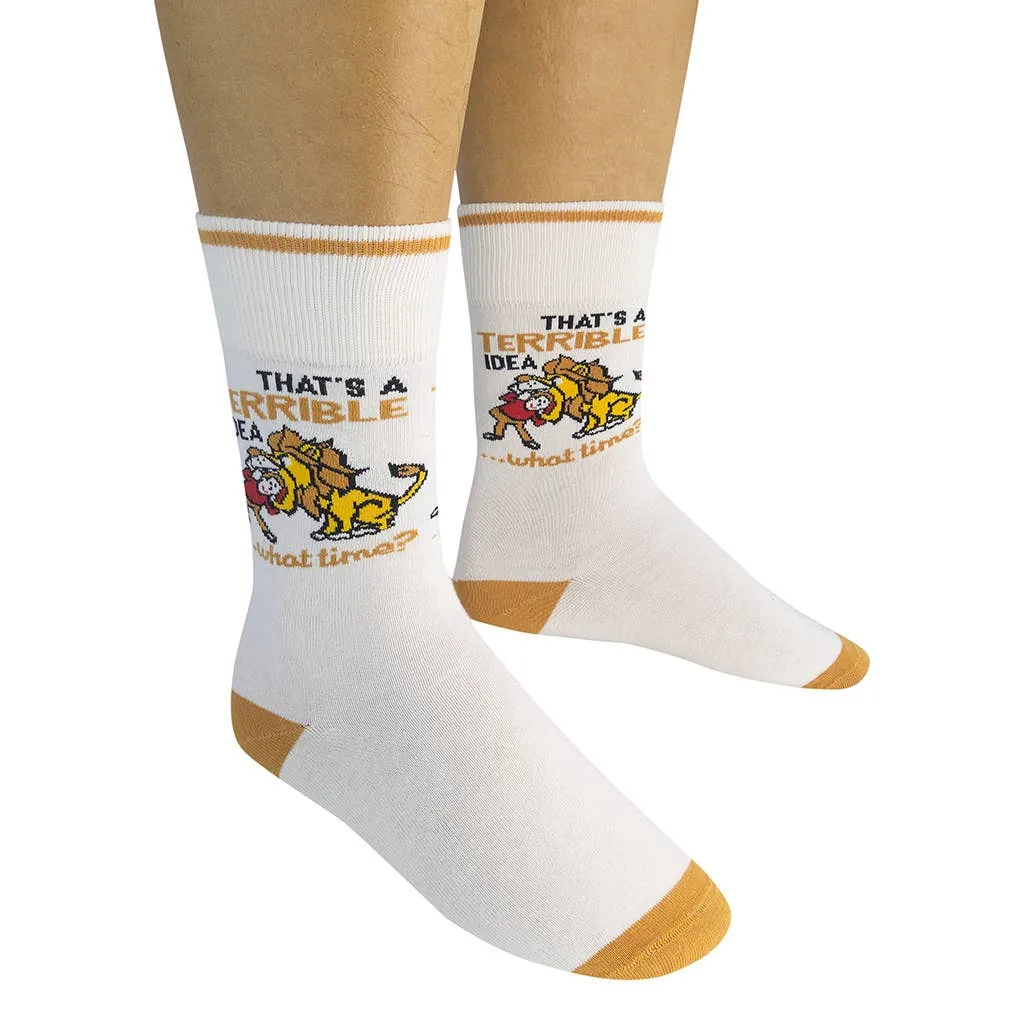 That's A Terrible Idea, What Time? Funatic Socks