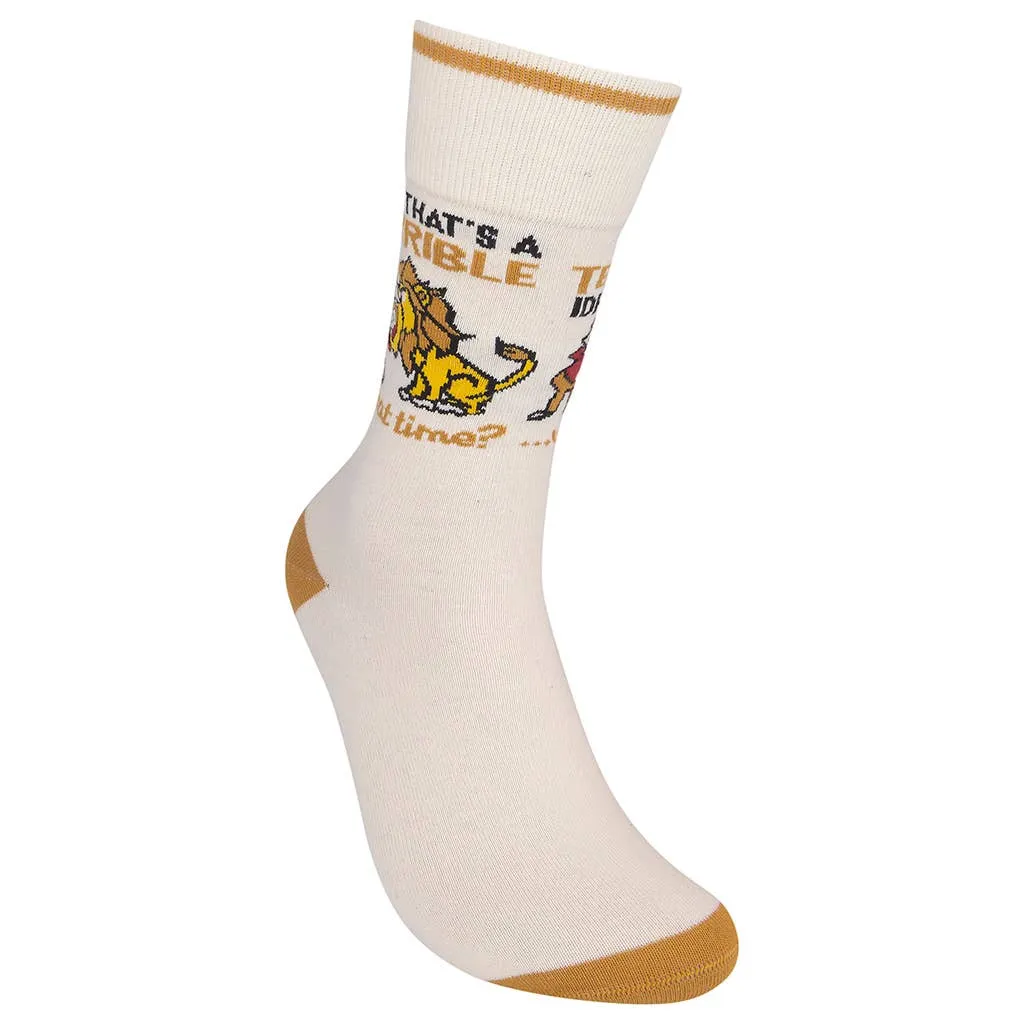 That's A Terrible Idea, What Time? Funatic Socks