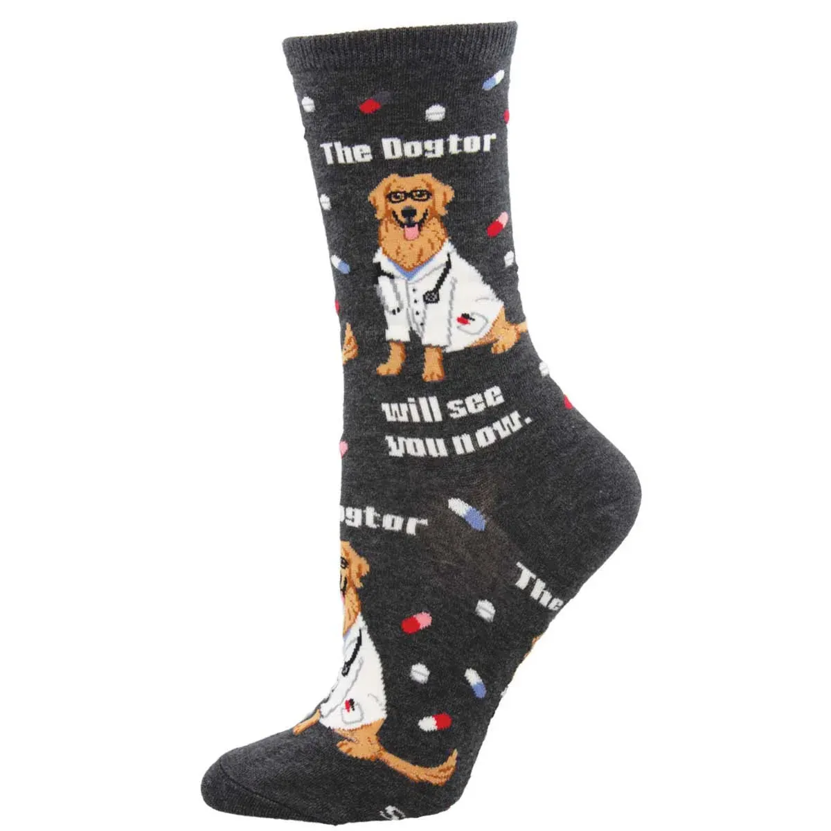 The Dogtor Is In Women's Crew Socks