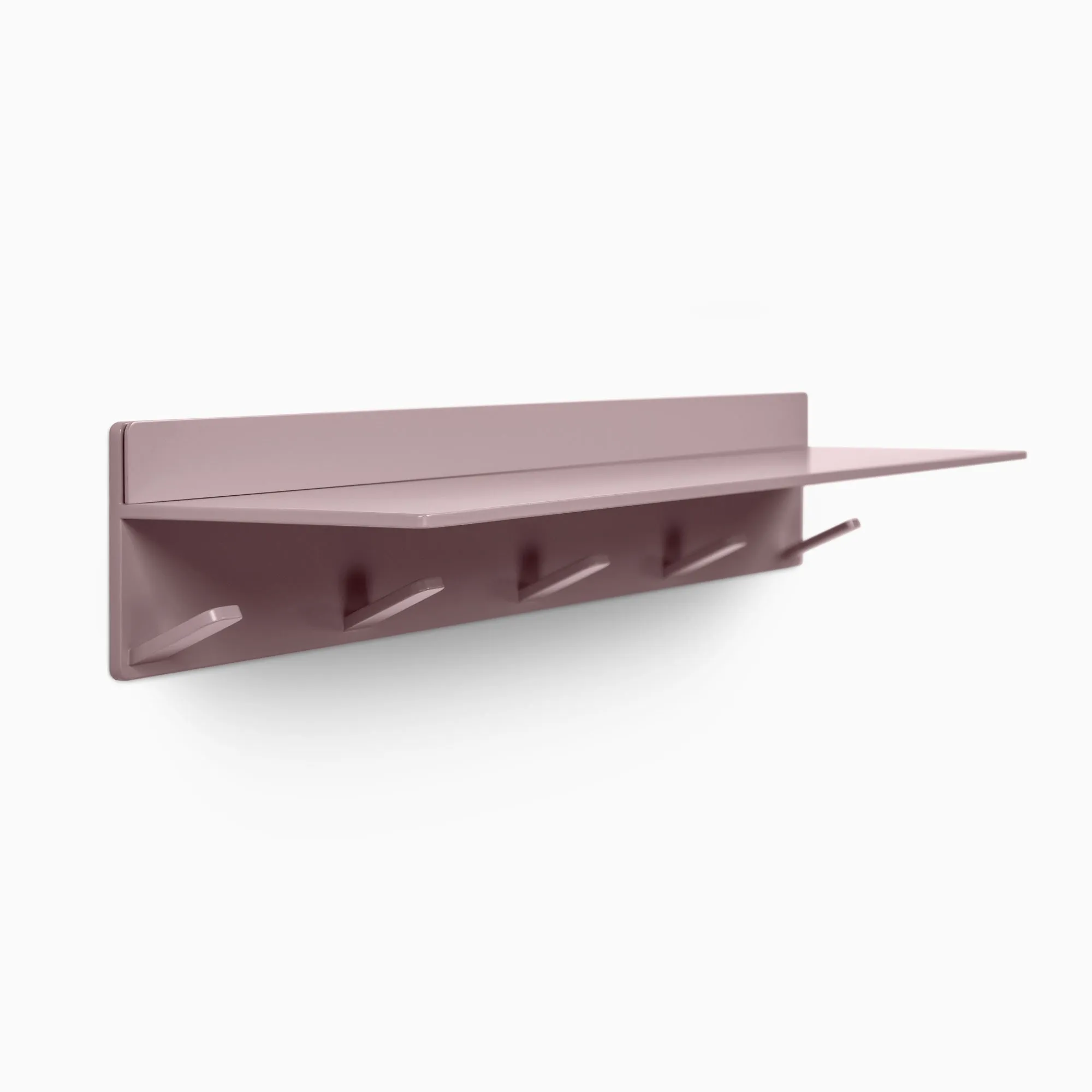 Tromso Steel Floating Shelf   Coat Rack