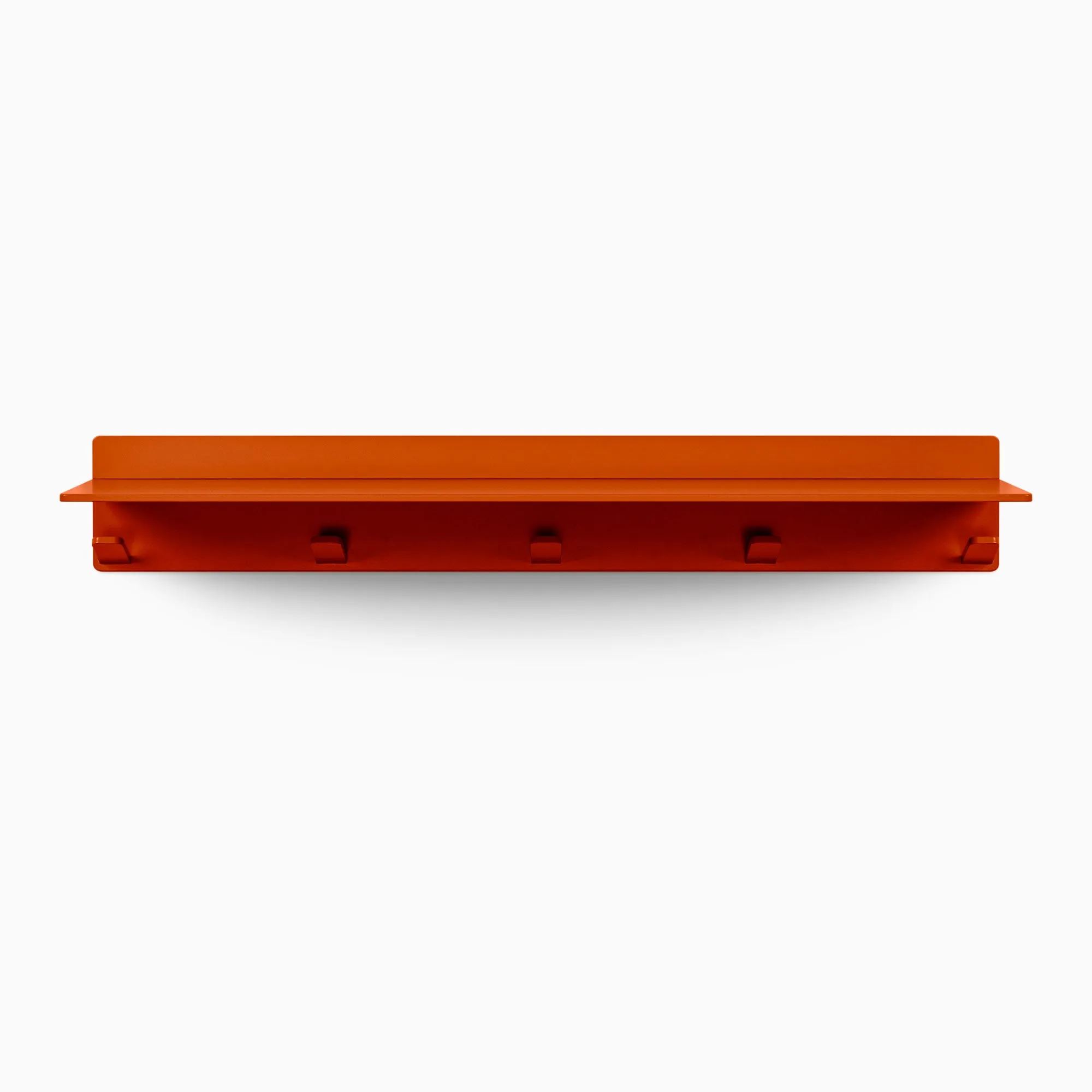 Tromso Steel Floating Shelf   Coat Rack