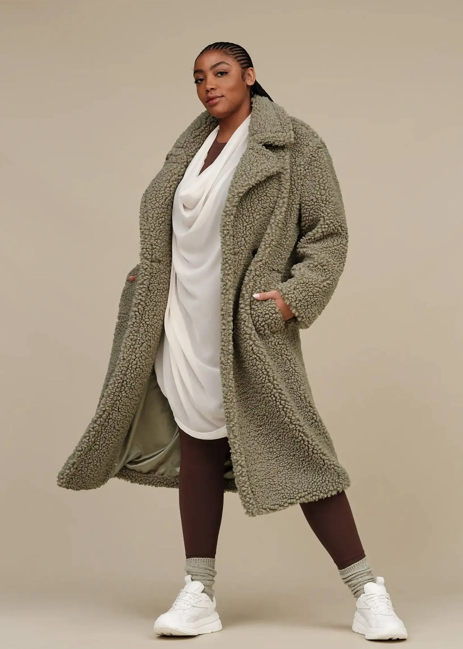 UGG® Gertrude Long Teddy Coat - MD