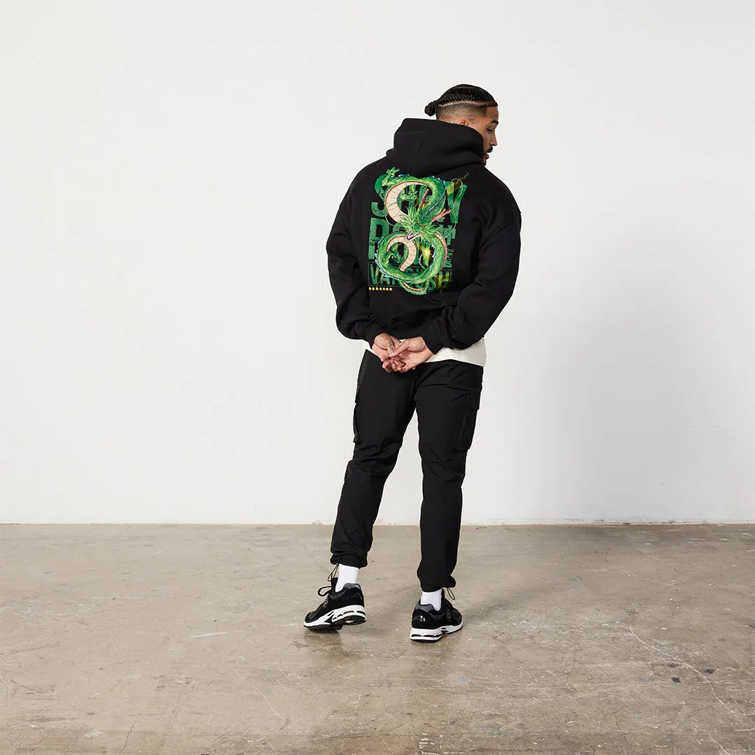 Vanquish DBZ Shenron Black Oversized Pullover Hoodie