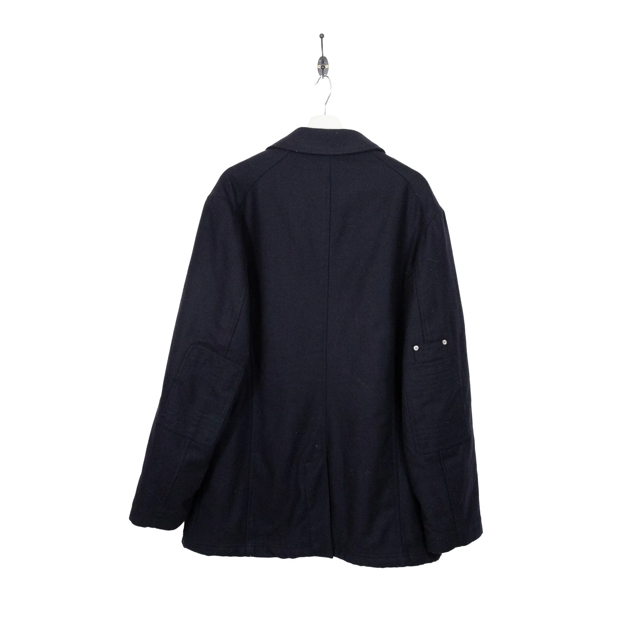 Versace Jeans Embroidered Pocket Duffle Coat