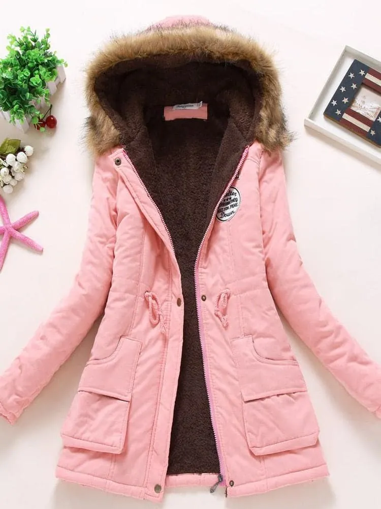 Winter Cotton Hooded Parka