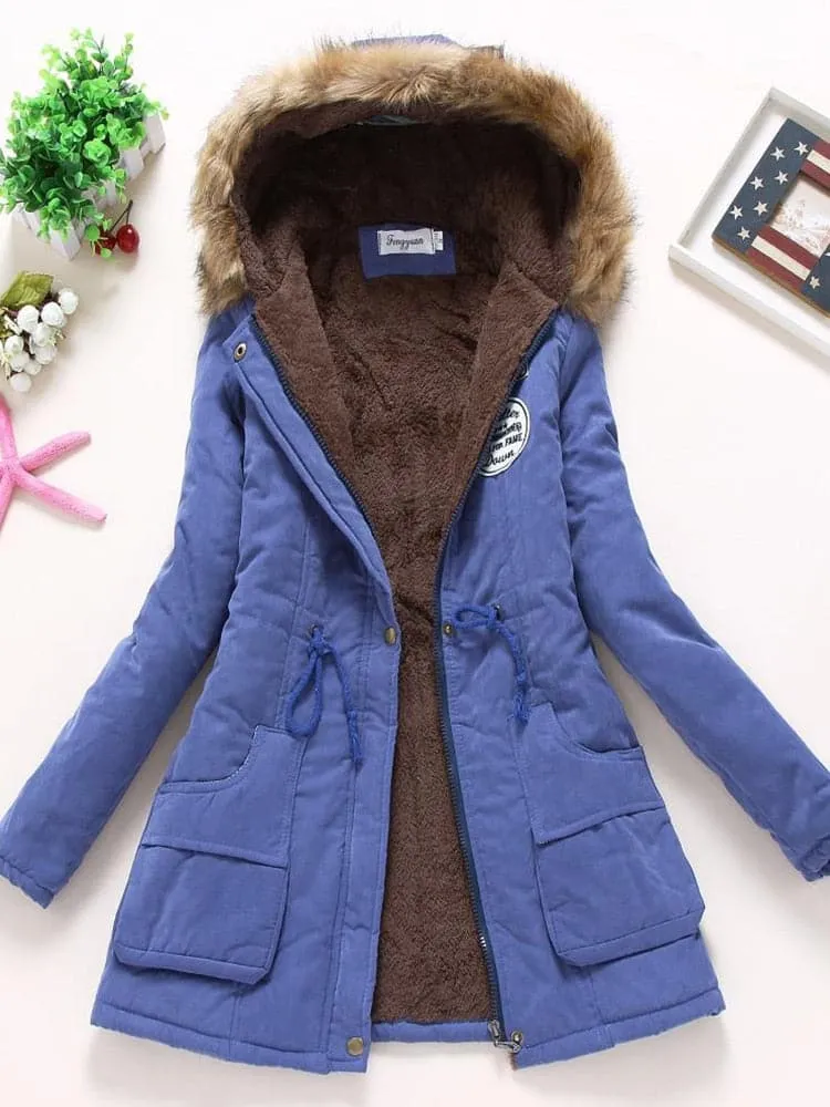 Winter Cotton Hooded Parka