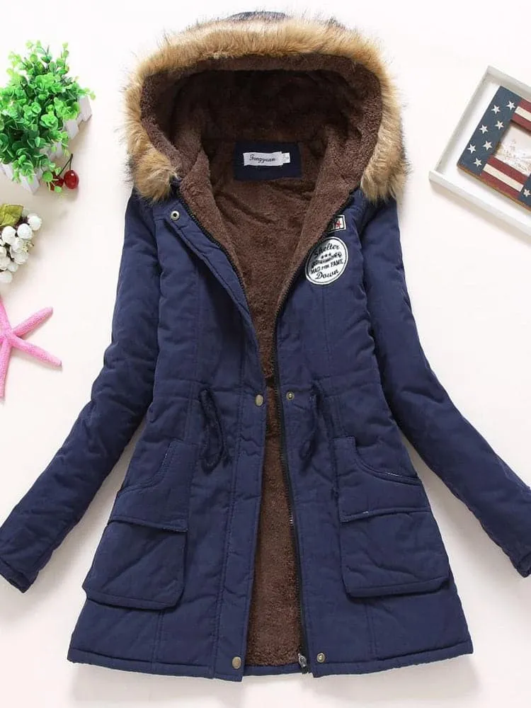 Winter Cotton Hooded Parka