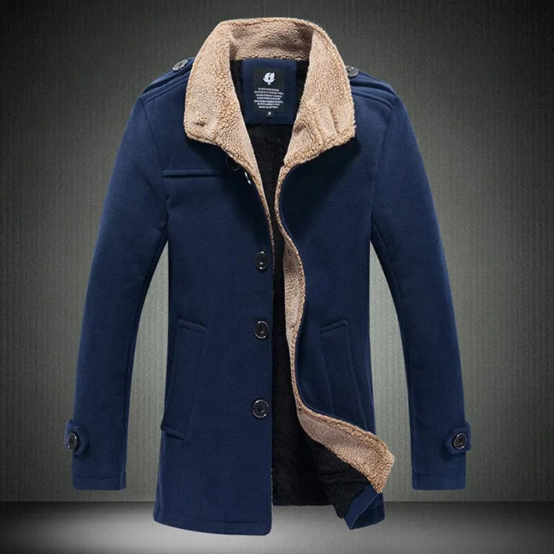 Winter Fleece Thick Warm Coat Men