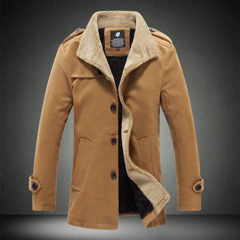 Winter Fleece Thick Warm Coat Men