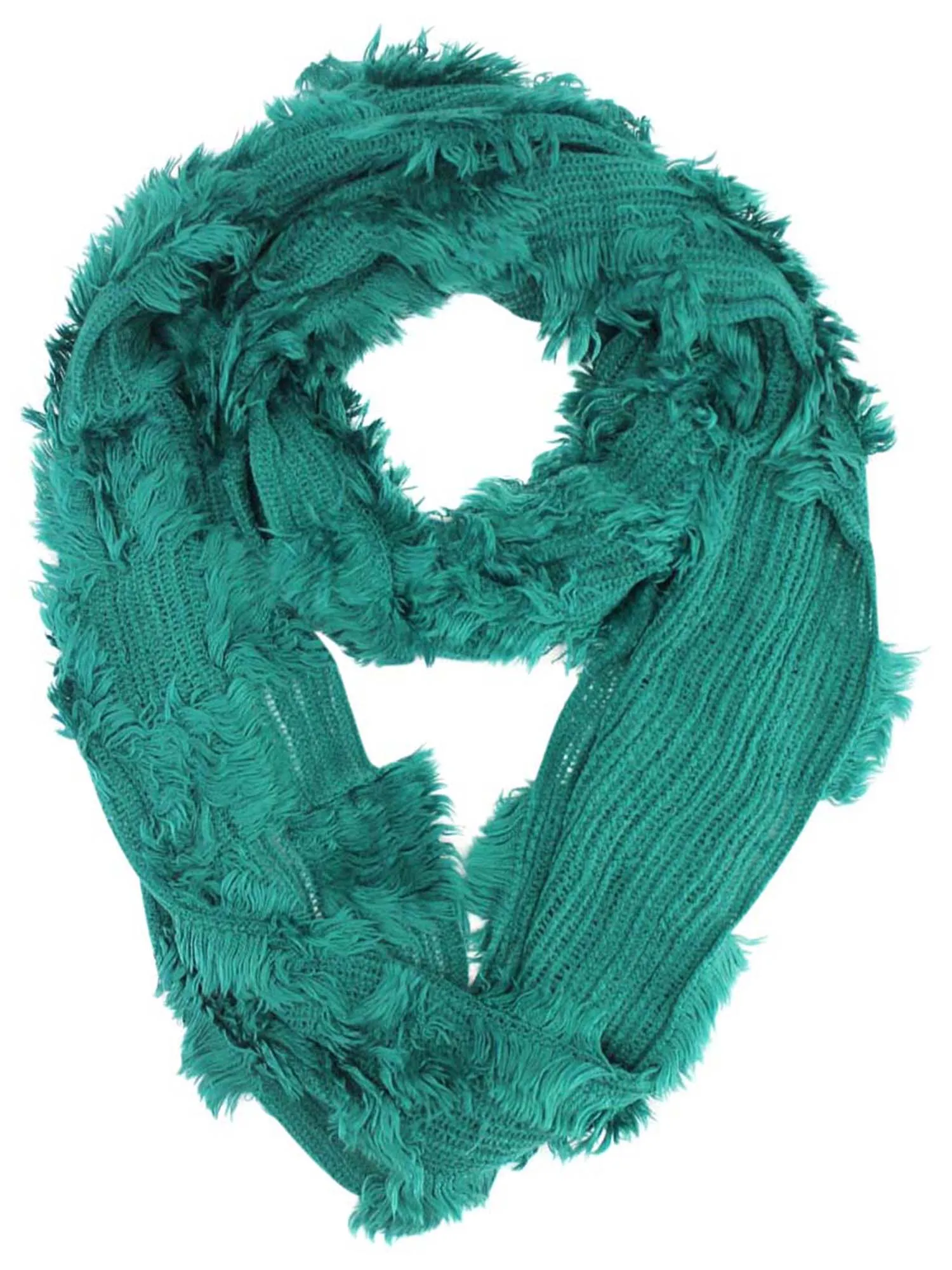 Wispy Textured Ring Infinity Scarf