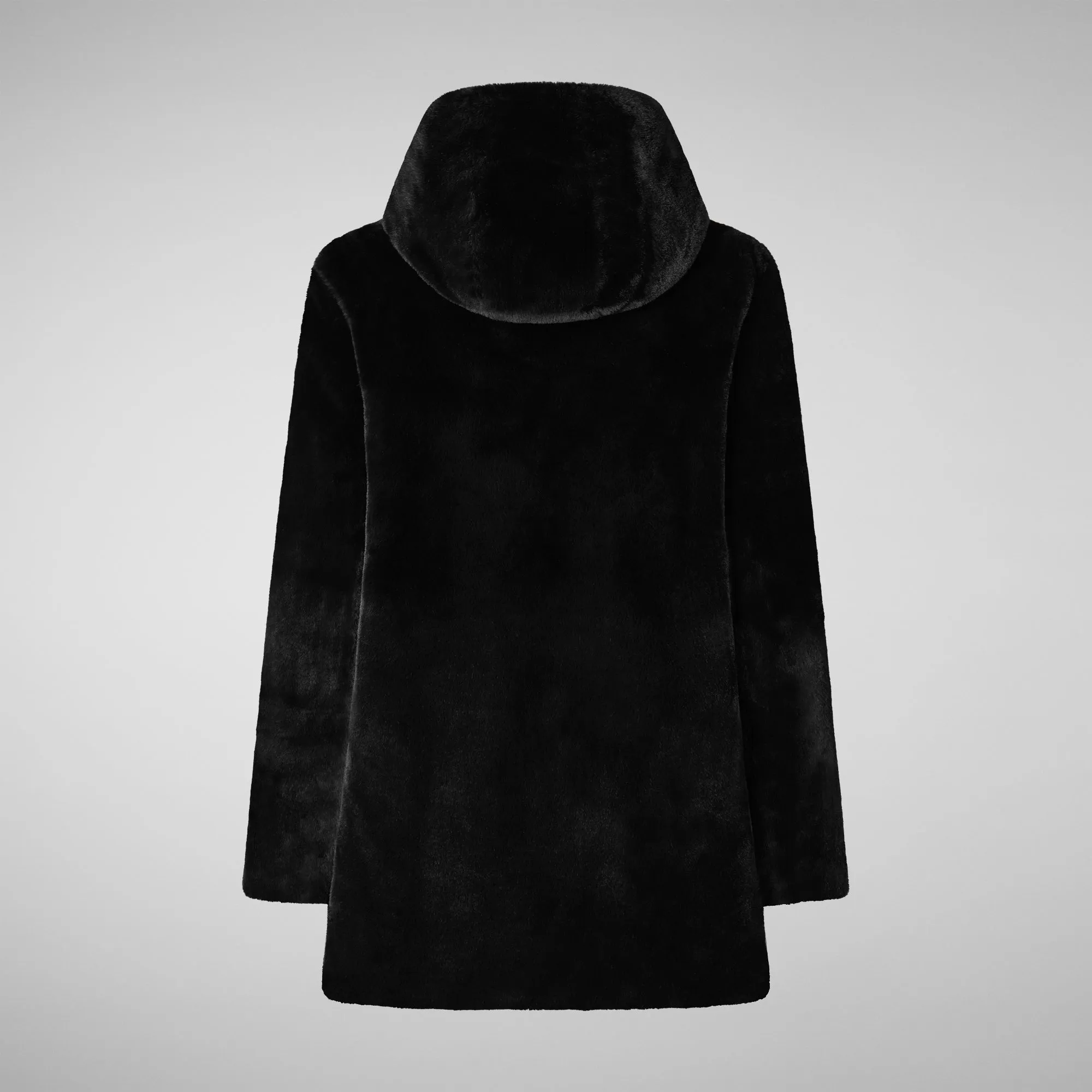 Women's Hooded Reversible Coat Bridget in Black