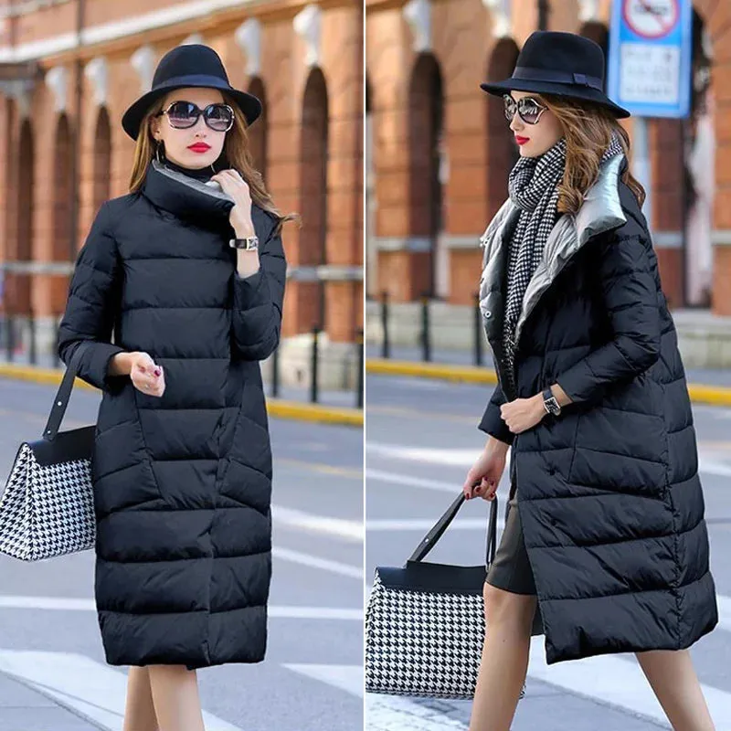 Women's Jacket Coats Turtleneck Long