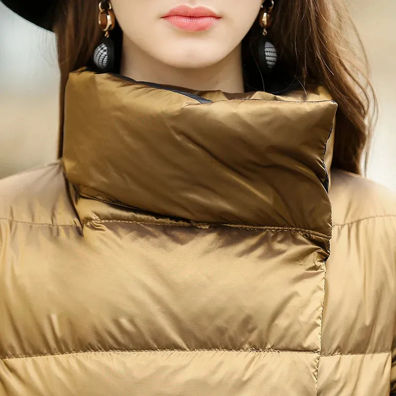 Women's Jacket Coats Turtleneck Long