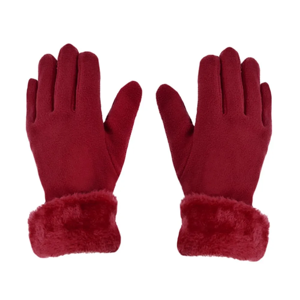 Women's Warm Fleece Winter Set - Scarf, Hat, and Gloves